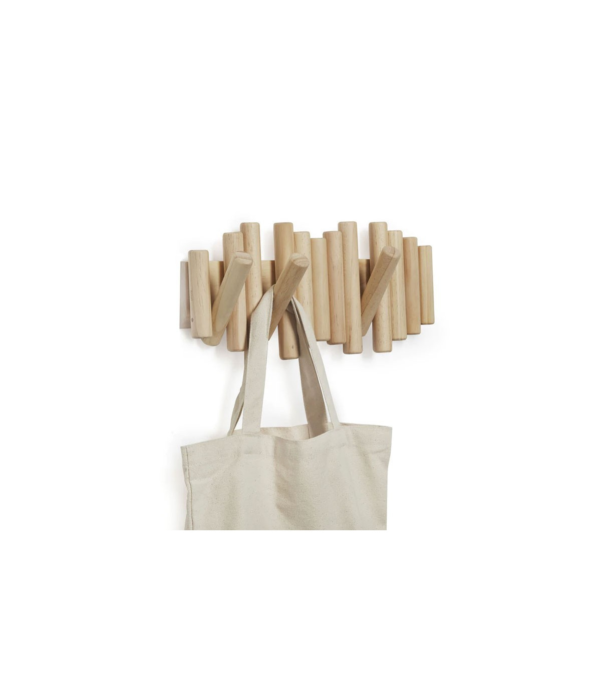 Wadiga Porte Manteaux Mural Design En Bois Picket Rail - Umbra