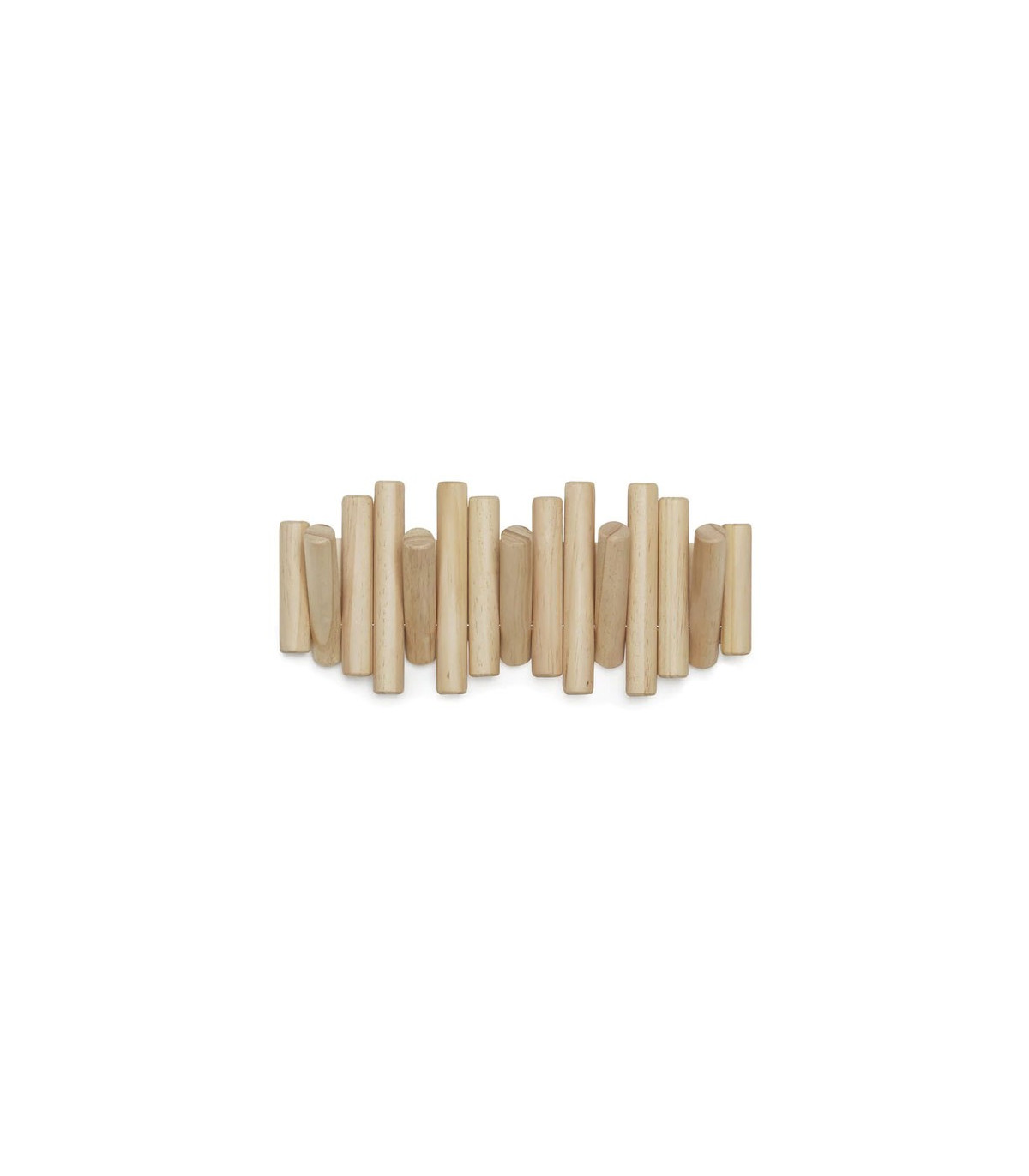 wadiga Porte Manteaux Mural Design en Bois Picket Rail - Umbra