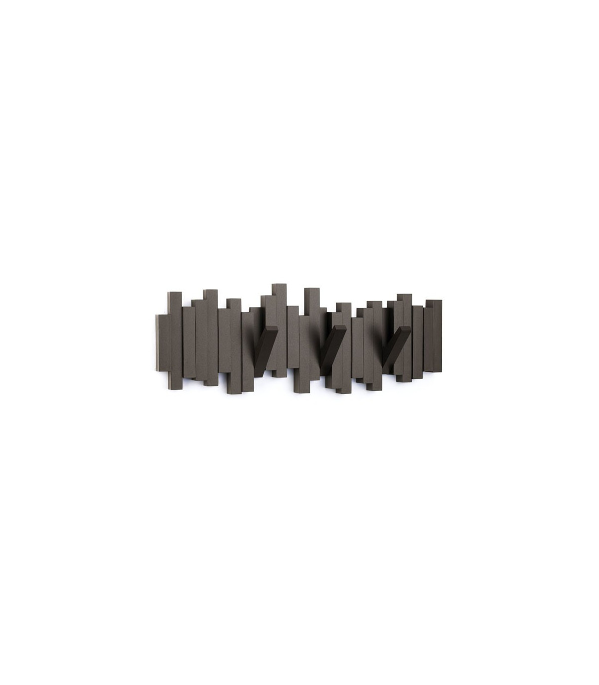 wadiga Porte Manteaux Mural Design Espresso "Sticks Multi Hook Espresso" - Umbra