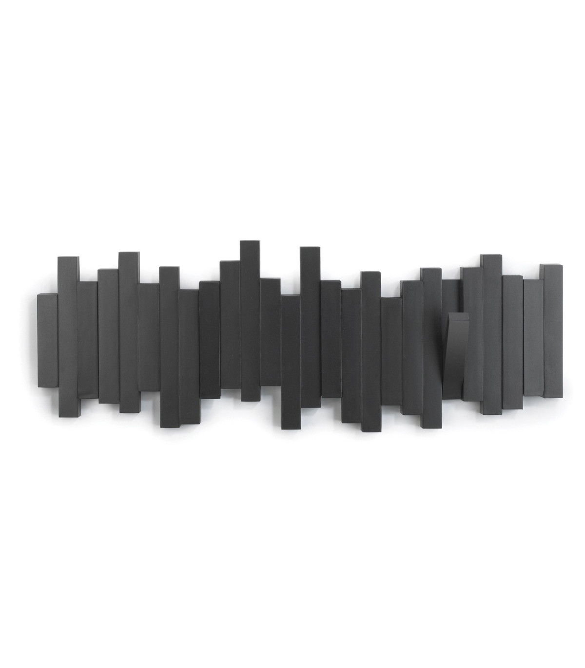 wadiga Porte Manteaux Mural Design Noir "Sticks Multi Hook Black" - Umbra
