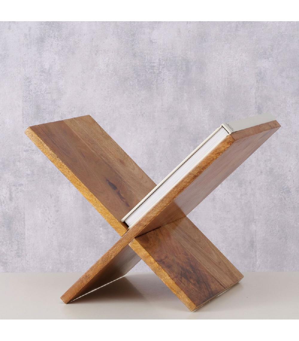 Wadiga Porte Revues Design En Bois De Manguier 35x25.5x37cm