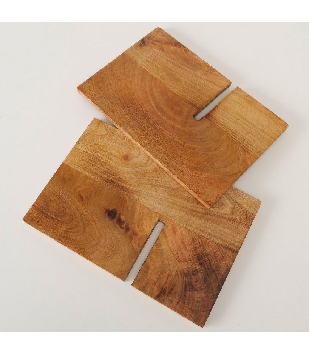 Wadiga Porte Revues Design En Bois De Manguier 35x25.5x37cm