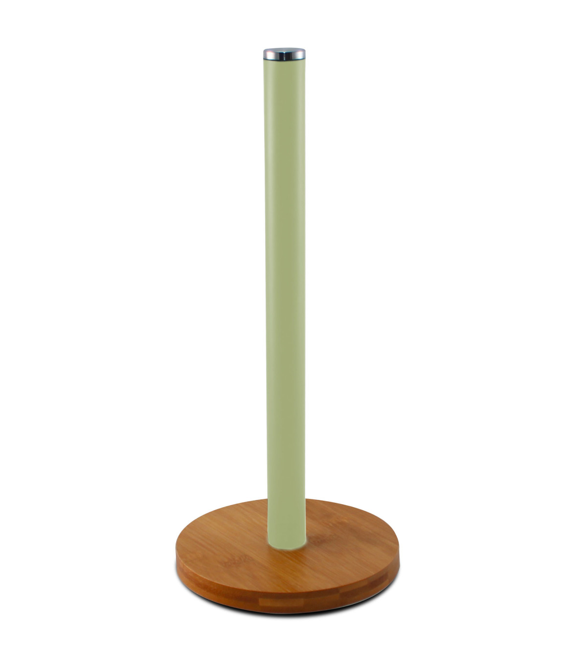 wadiga Porte rouleau essuie-tout bambou vert 15x15x34cm