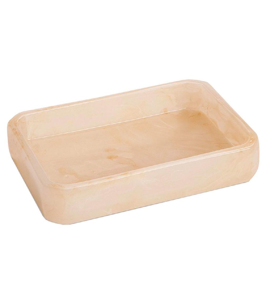 wadiga Porte savon en résine effet nacre 13x9.5x2.5cm