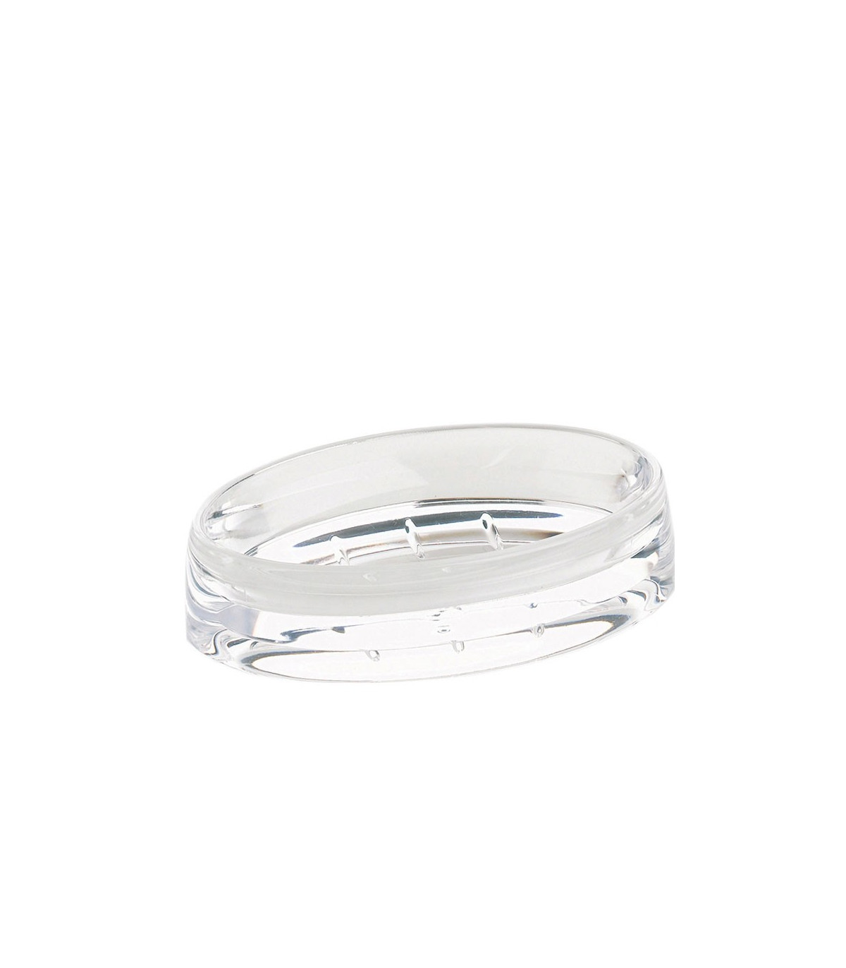 wadiga Porte Savon Ovale en Acrylique Transparent Sinfonie