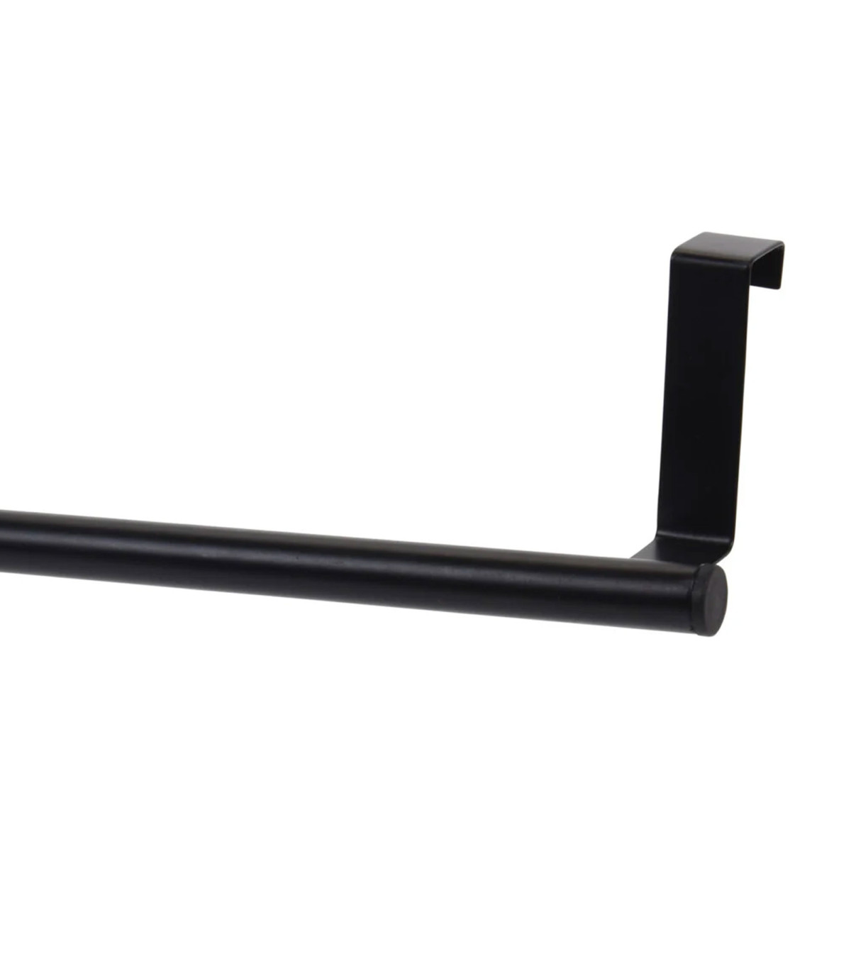 Wadiga Porte-serviette De Porte En Métal Noir 36.5x8x6cm