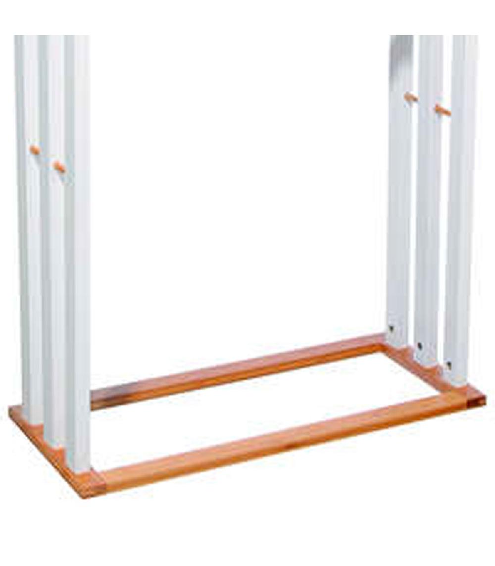Wadiga Porte Serviette Sur Pied En Bambou Bicolore 3 Bras - 55x24x82cm