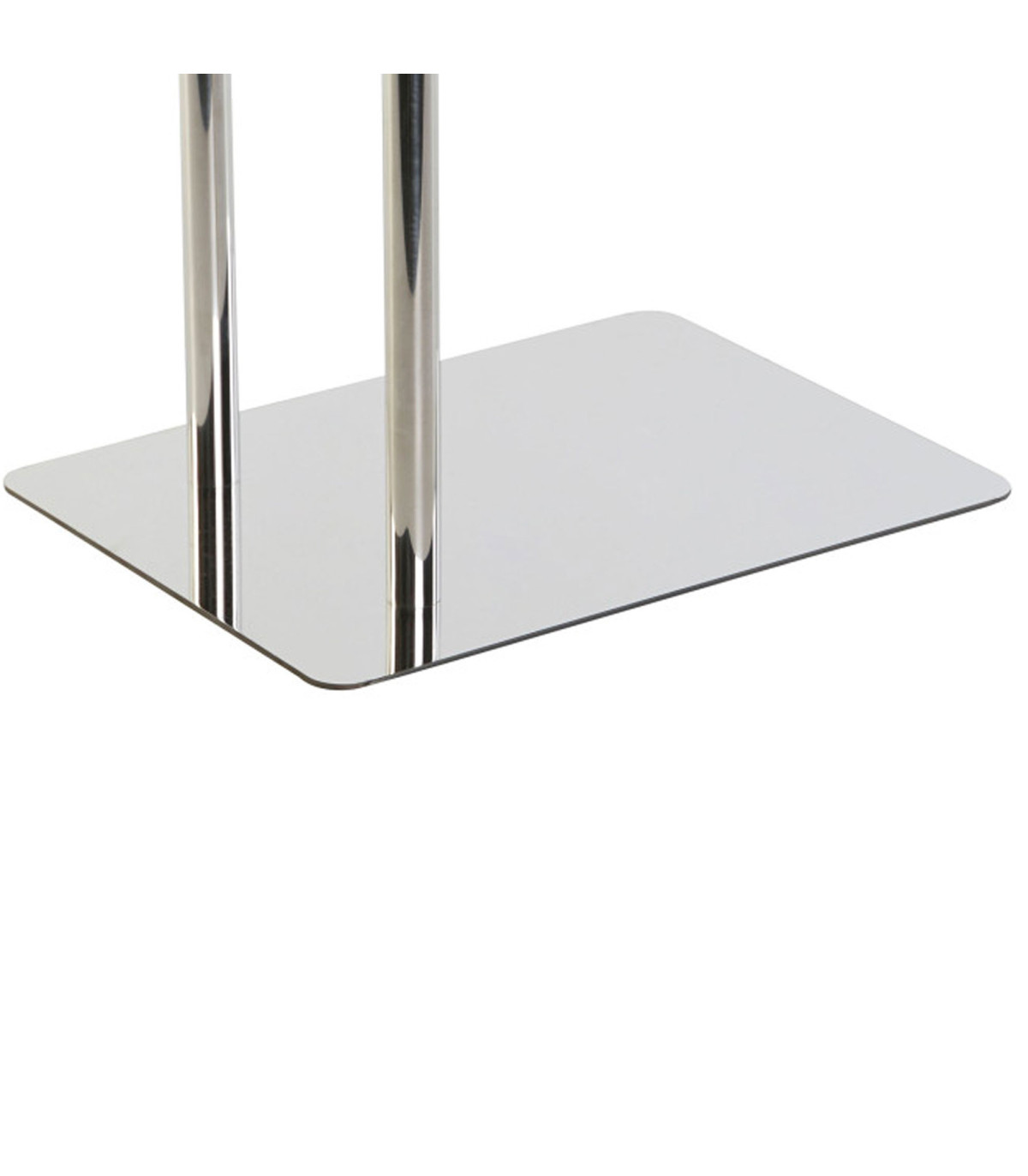 Wadiga Porte-serviette Sur Pied En Inox Argenté 36.5x20x77.5cm