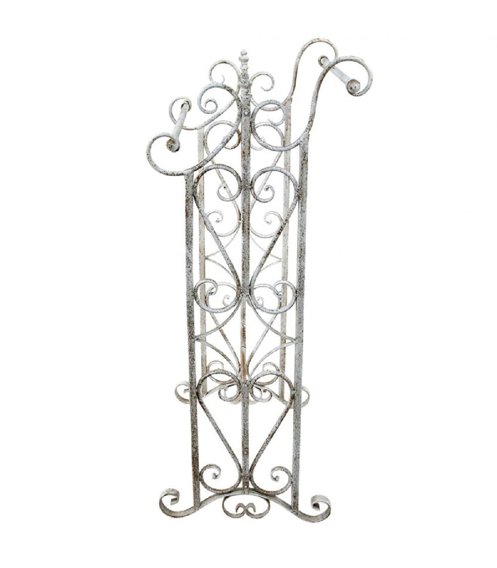 Wadiga Porte Serviette Sur Pied En Métal Blanc 48x36x89cm