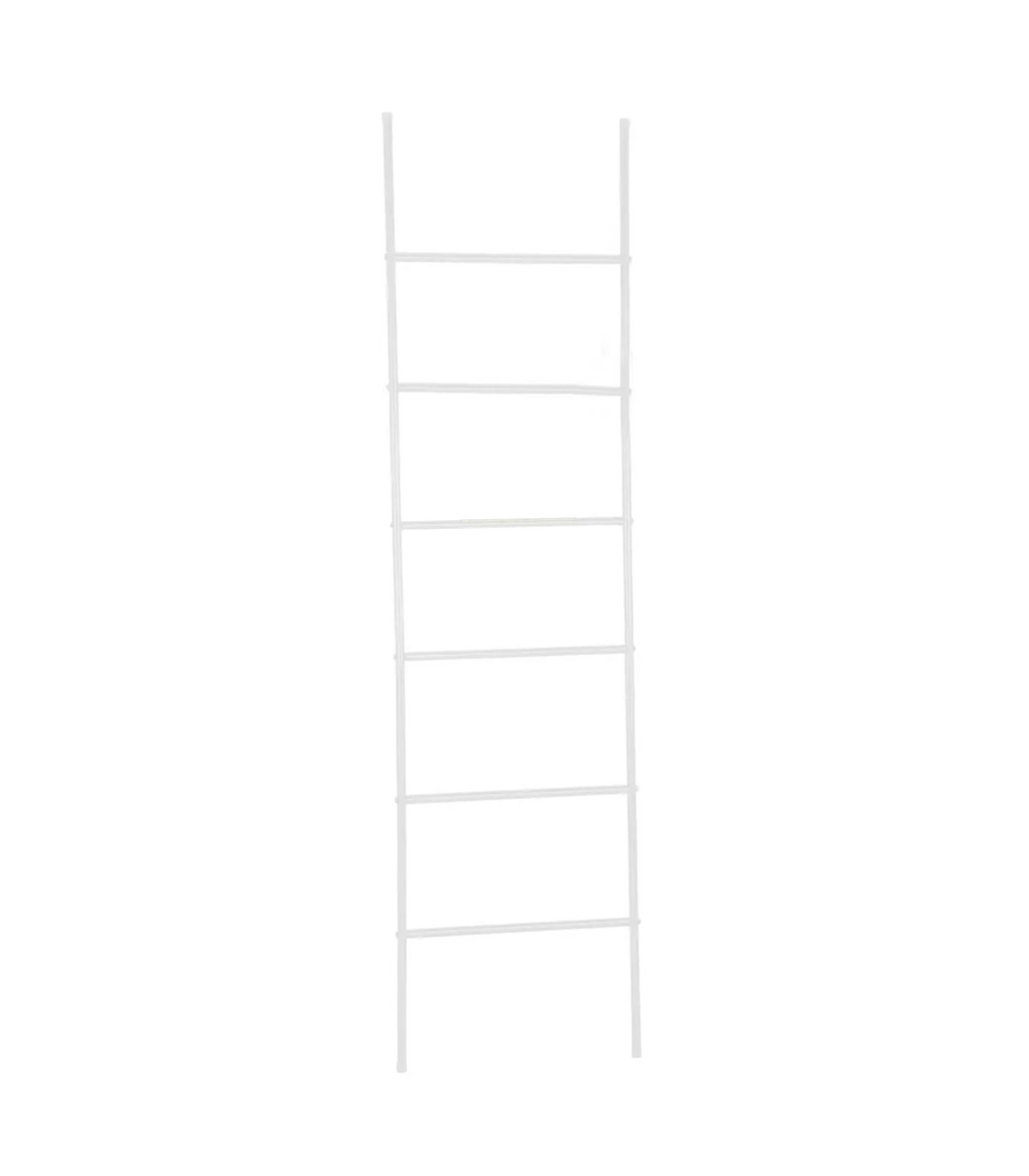 wadiga Porte serviettes échelle en métal blanc 45x170cm