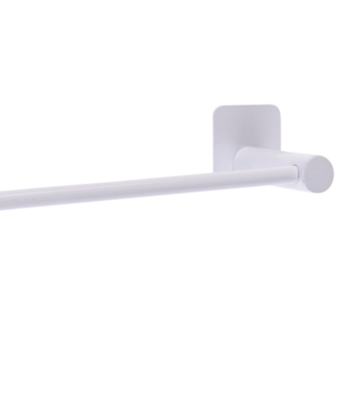 Wadiga Porte-serviettes Mural En Métal Blanc - 42.3x5x7.2cm