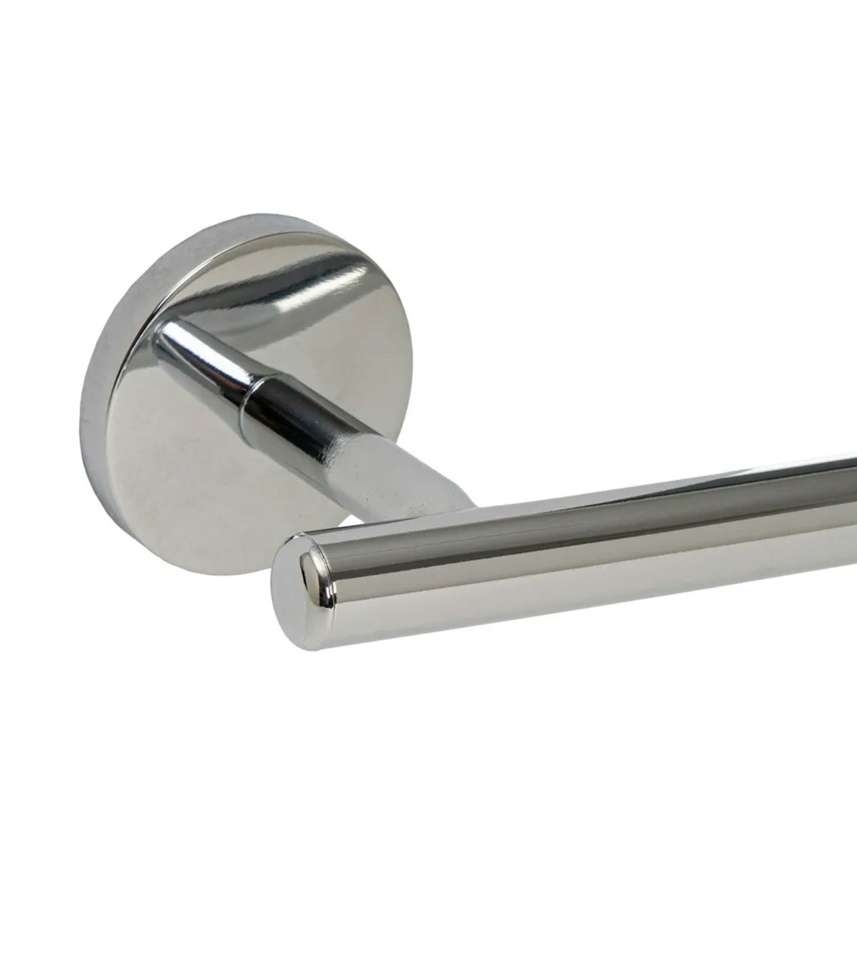 Wadiga Porte-serviettes Mural En Métal Chromé 67x10x5cm