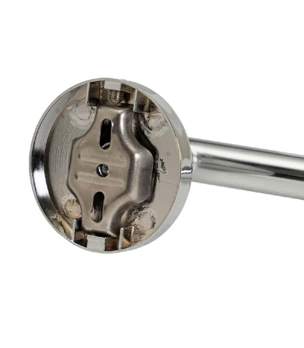 Wadiga Porte-serviettes Mural En Métal Chromé 67x10x5cm