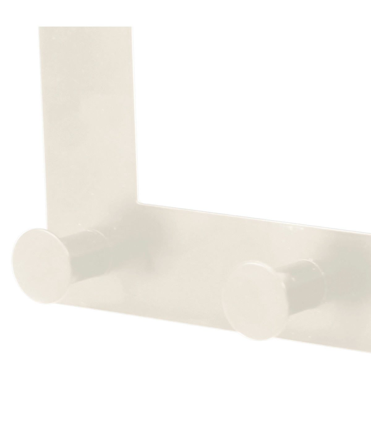 Wadiga Portemanteau De Porte 3 Crochets En Métal Blanc 22x22x10cm