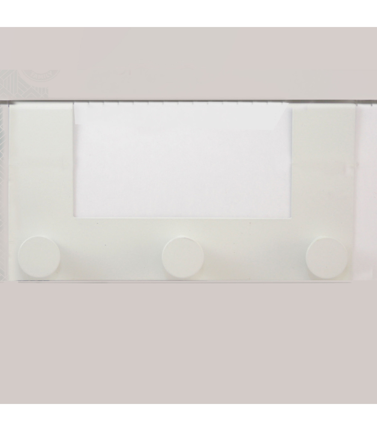 Wadiga Portemanteau De Porte 3 Crochets En Métal Blanc 22x22x10cm