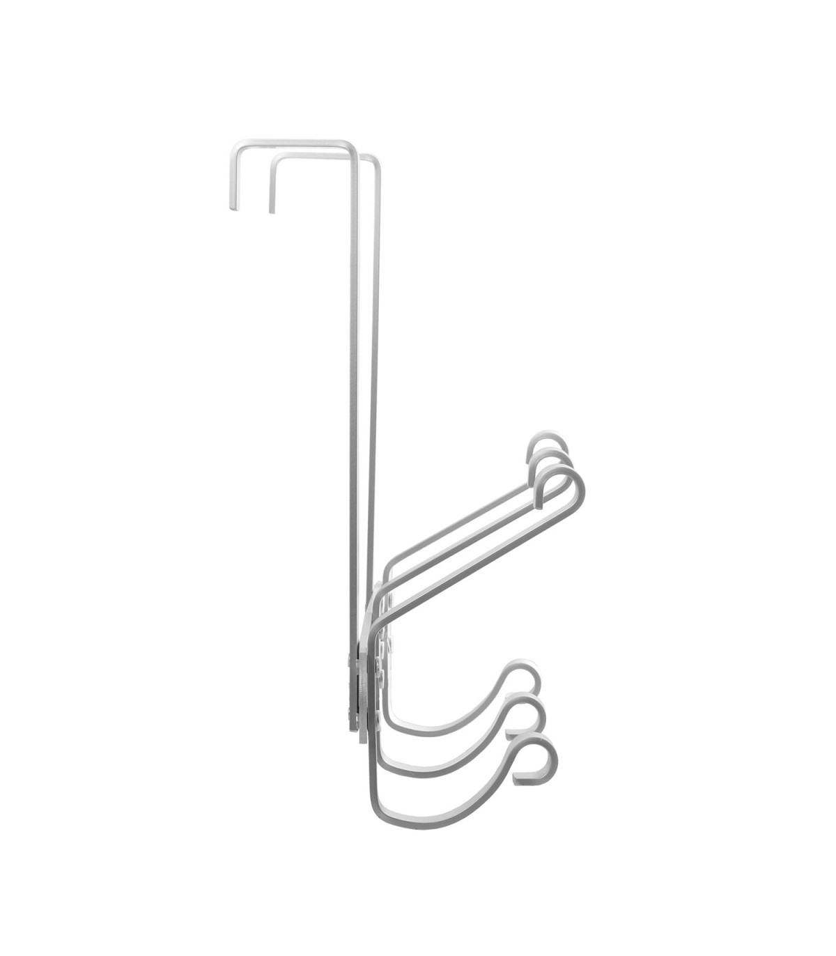 Wadiga Portemanteau De Porte En Métal Chromé 3 Crochets