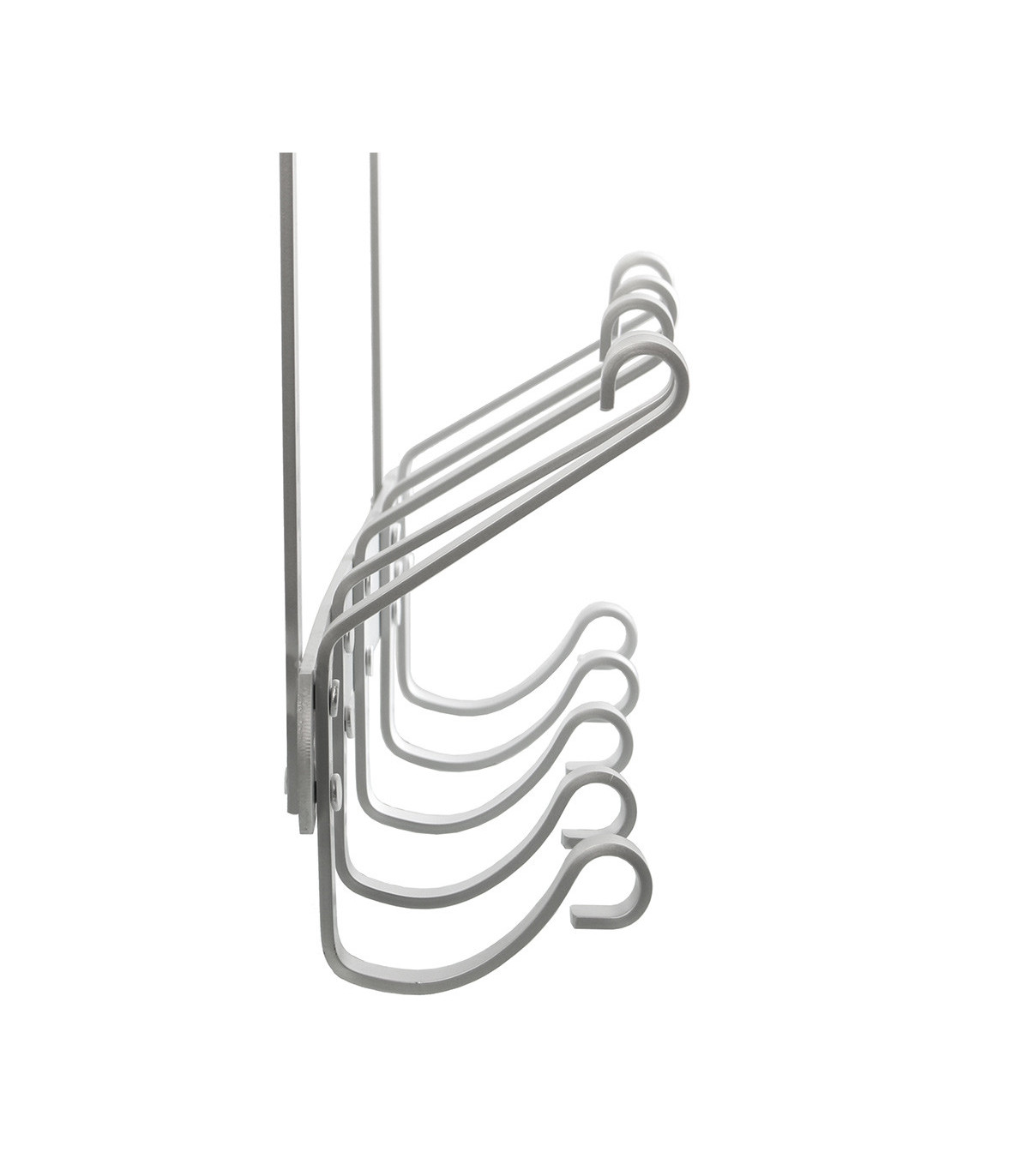 Wadiga Portemanteau De Porte En Métal Chromé 5 Crochets