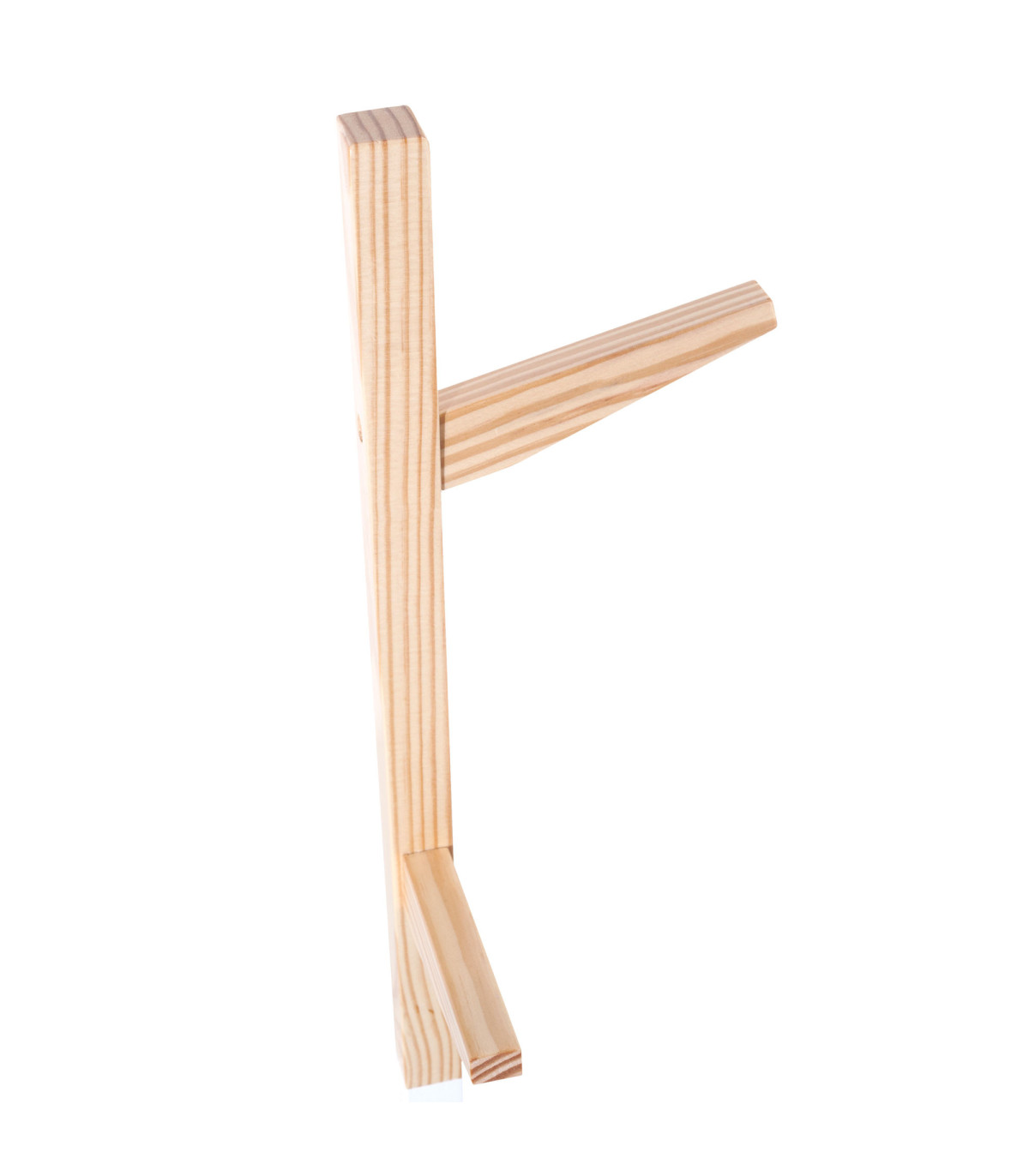 Wadiga Portemanteau Enfant Bois Naturel Et Blanc 30x30x135cm