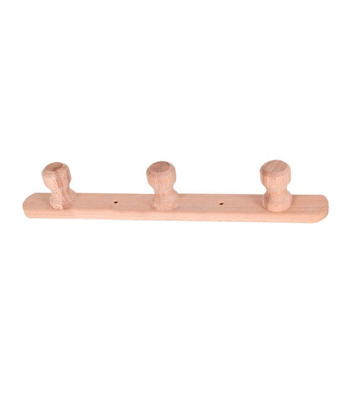 wadiga Portemanteau mural 3 accroches bambou - 37x4.5x6cm