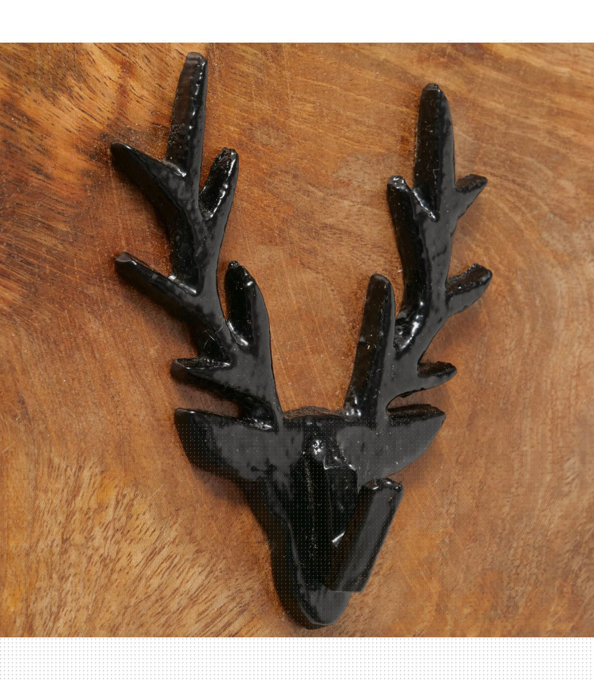 Wadiga Portemanteau Mural 4 Accroches Bois De Manguier 50x4.5x14.5cm