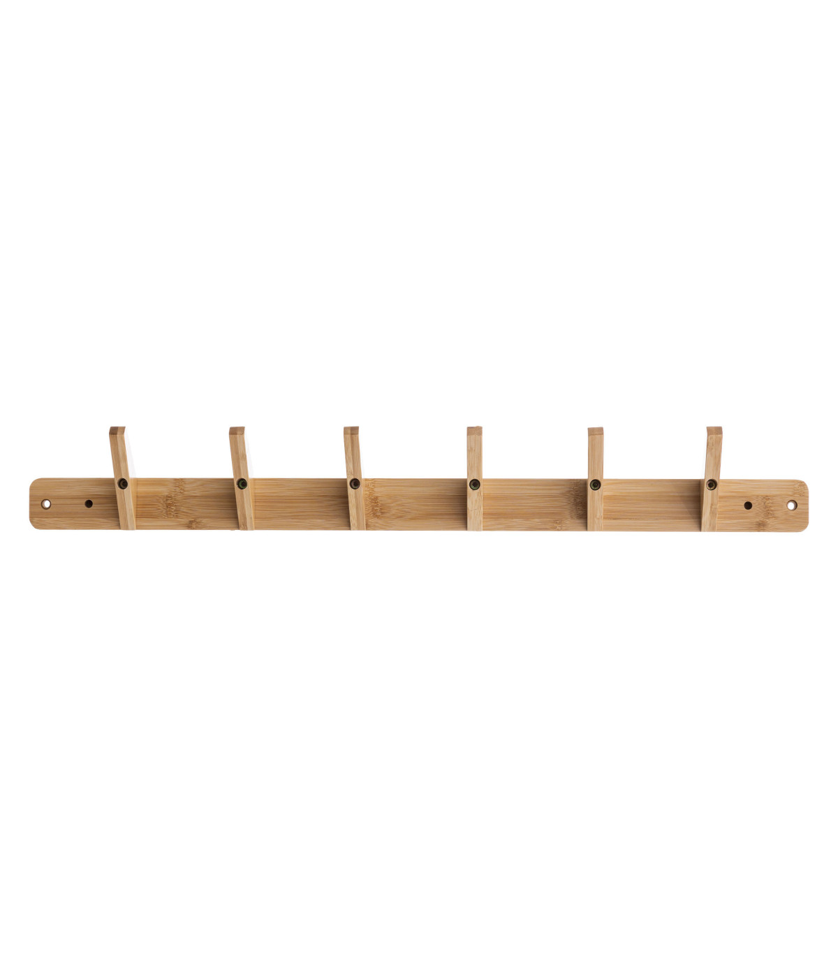 Wadiga Portemanteau Mural Bambou Double Sens - 24x7x78cm