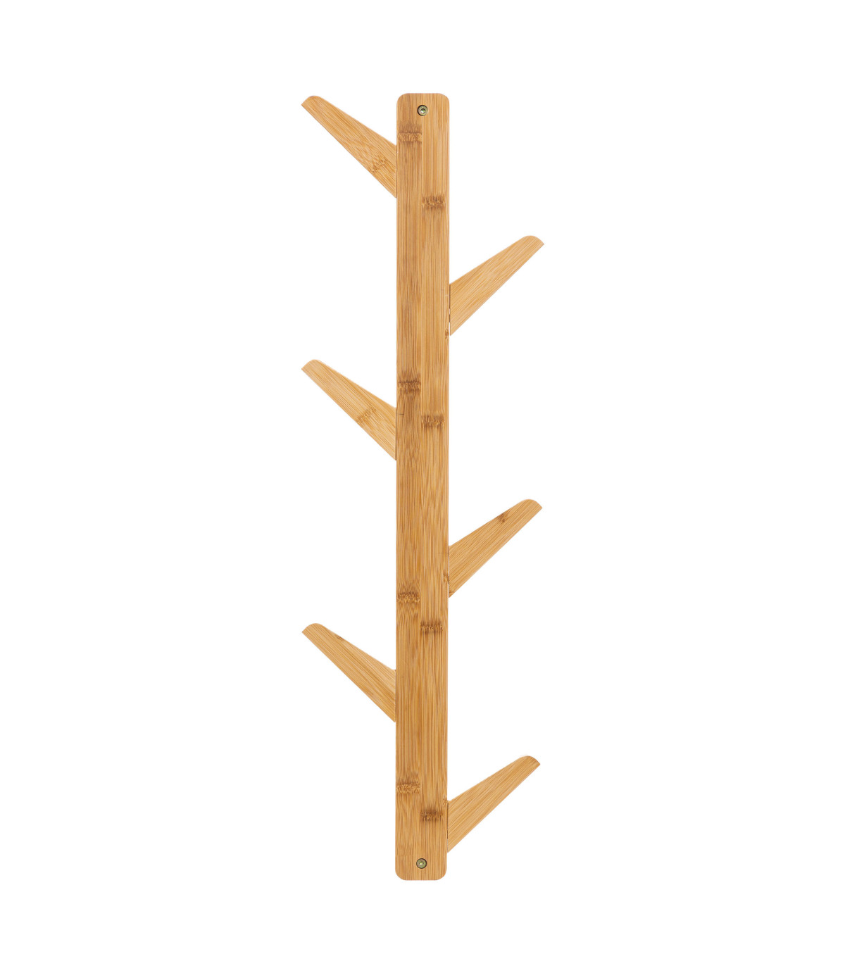 wadiga Portemanteau mural bambou double sens - 24x7x78cm