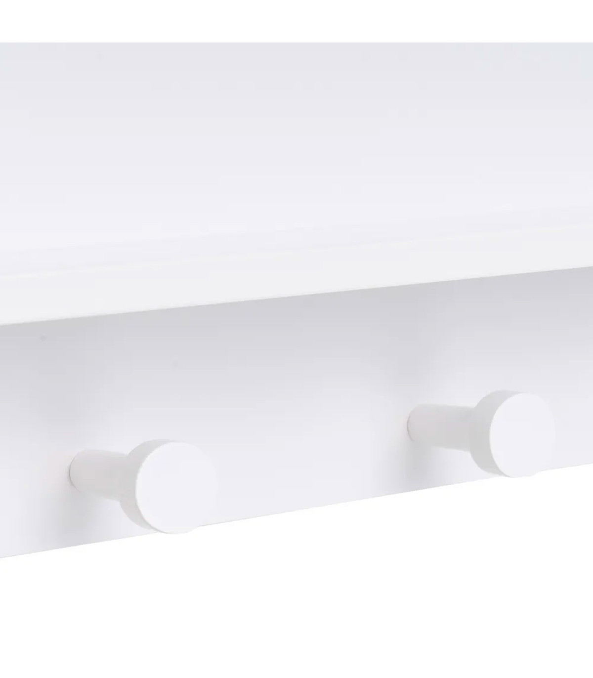 Wadiga Portemanteau Mural Enfant Blanc Nuage 48x12x22cm