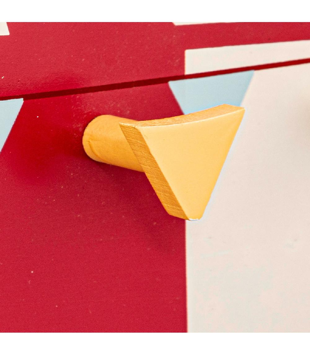 Wadiga Portemanteau Mural Enfant Cirque 37x4.5x25cm