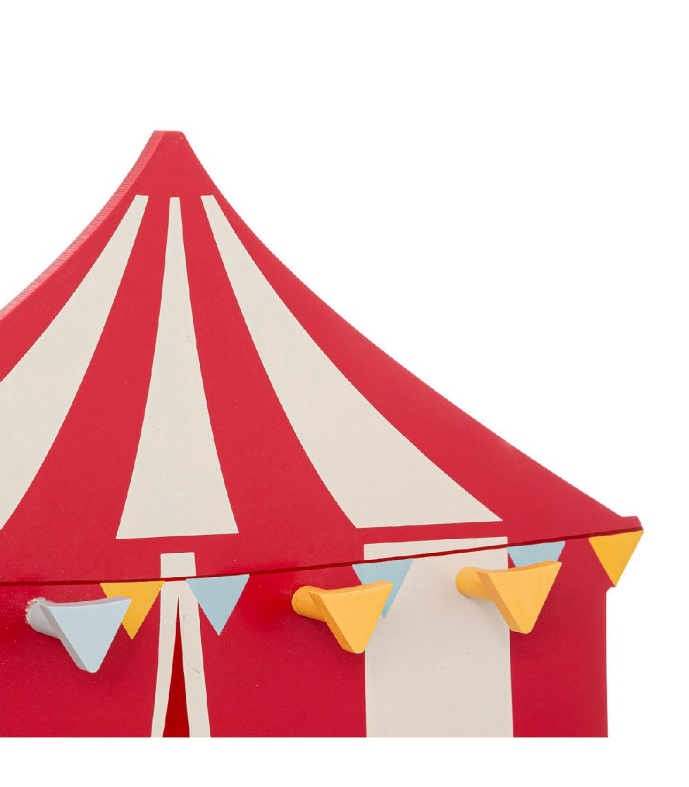 Wadiga Portemanteau Mural Enfant Cirque 37x4.5x25cm