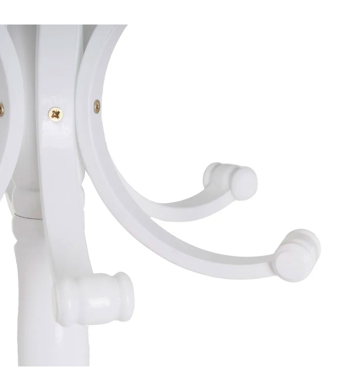 Wadiga Portemanteau Perroquet En Bois De Peuplier Blanc 48x48x182cm