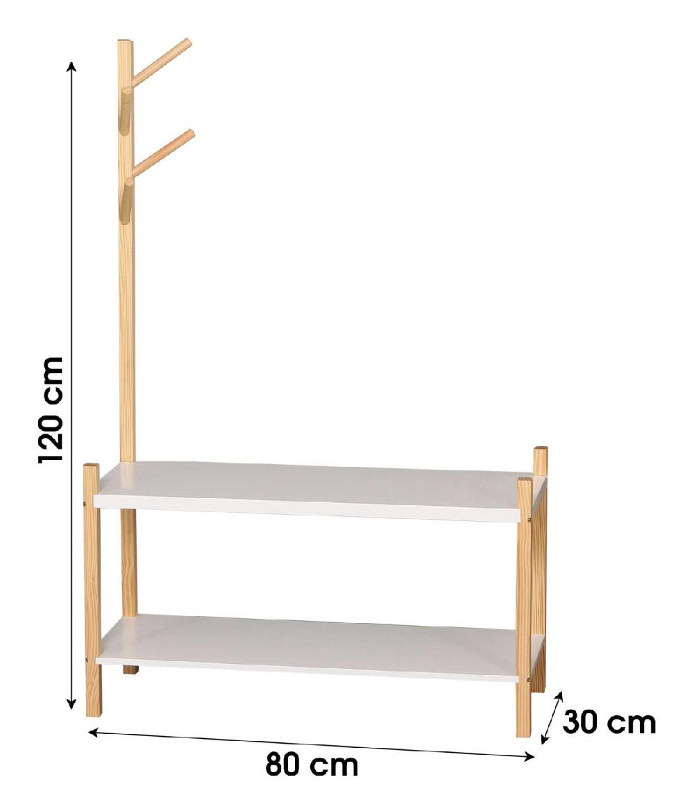 Wadiga Portemanteau + Rangement Chaussures Pour Enfant