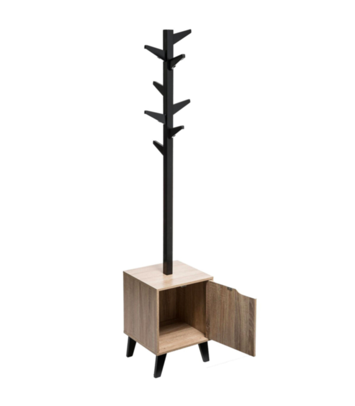 Wadiga Portemanteau Sur Meuble 1 Casier à Porte - 34.5x32x168.5cm