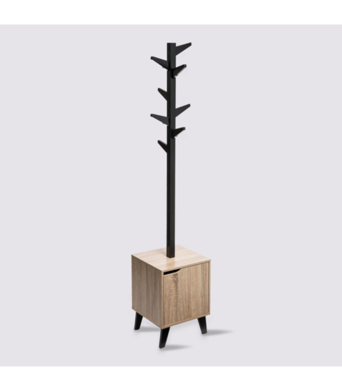 Wadiga Portemanteau Sur Meuble 1 Casier à Porte - 34.5x32x168.5cm