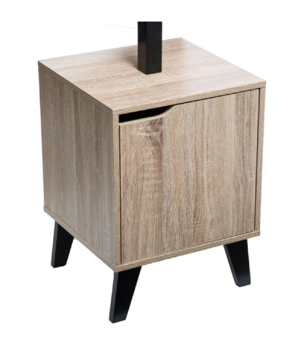 Wadiga Portemanteau Sur Meuble 1 Casier à Porte - 34.5x32x168.5cm