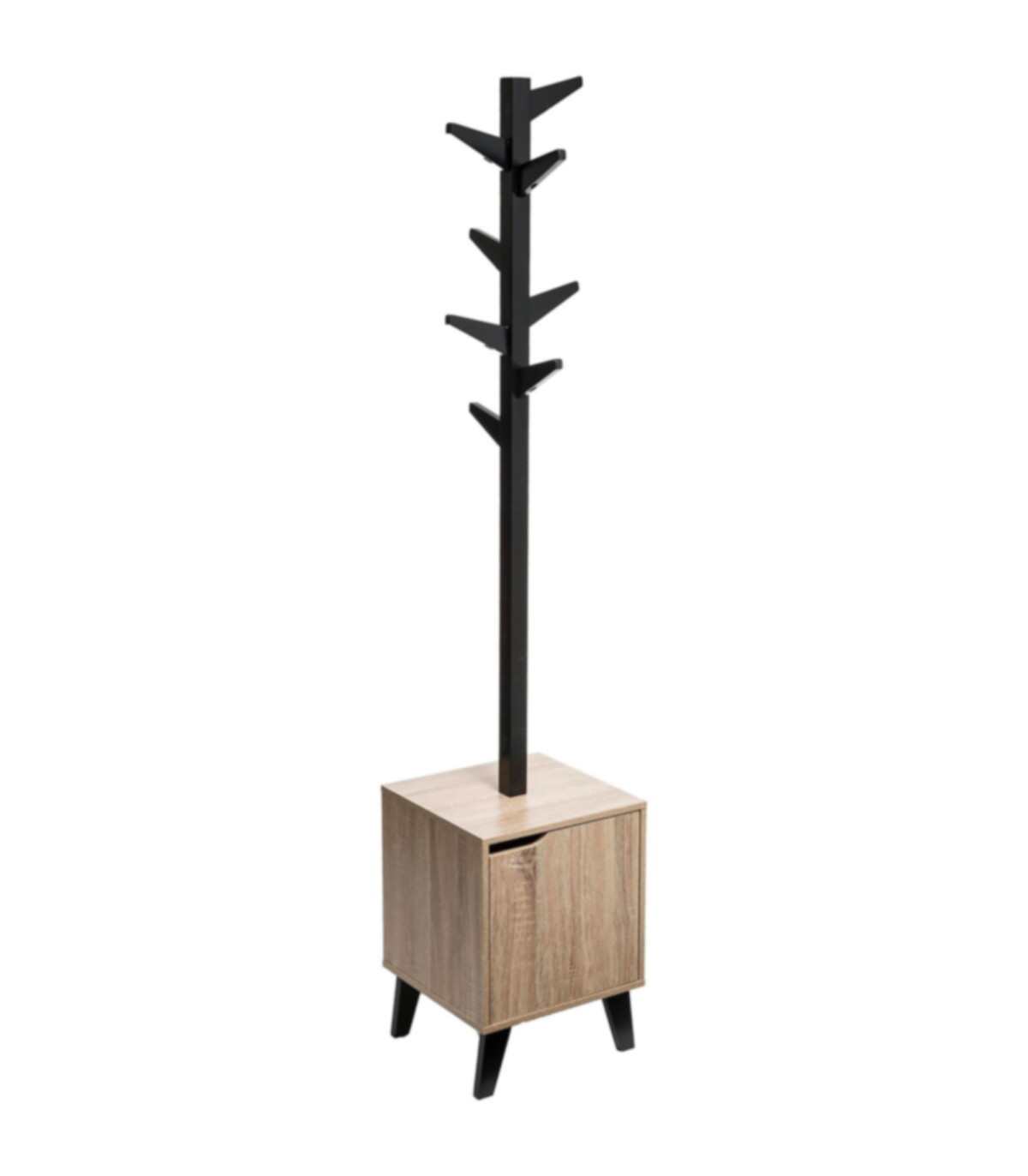 wadiga Portemanteau sur meuble 1 casier à porte - 34.5x32x168.5cm