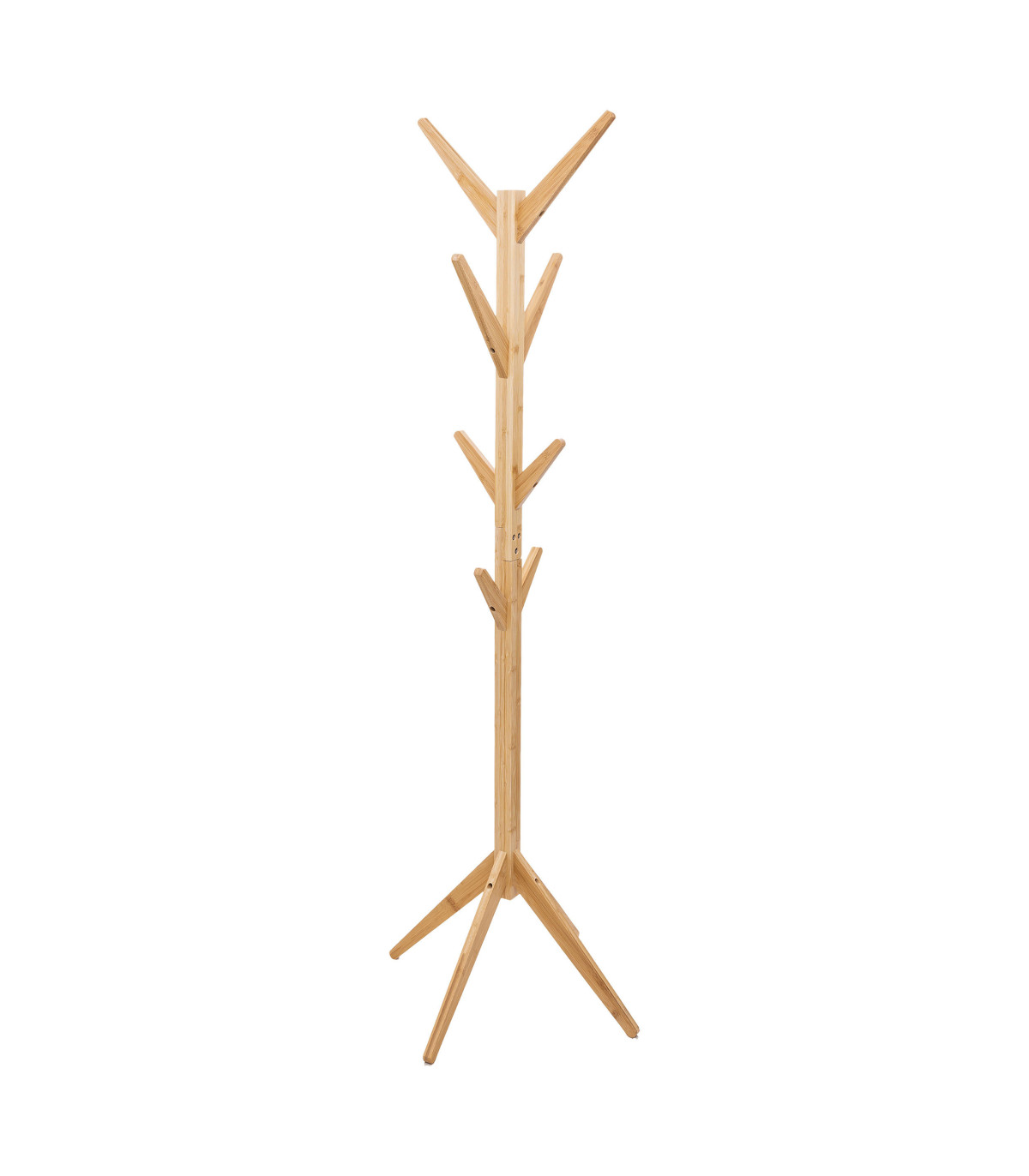 wadiga Portemanteau sur pied arbre bambou - 60x60x178cm