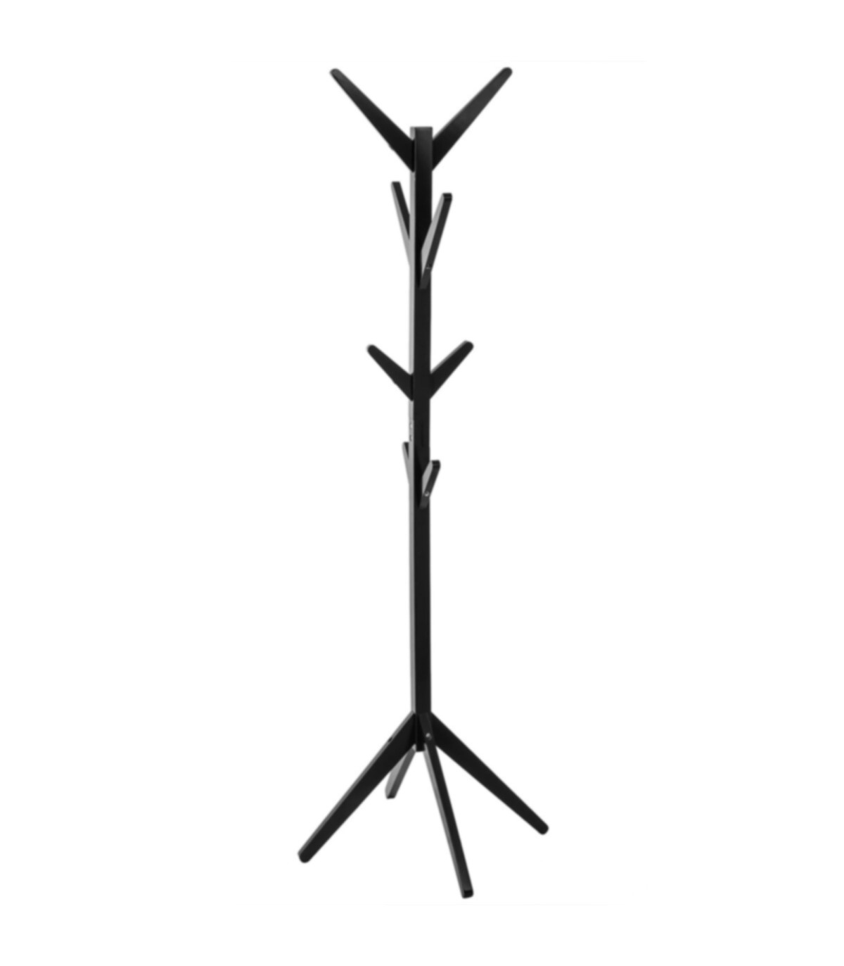 wadiga Portemanteau sur pied arbre bois noir - 62x62x173cm
