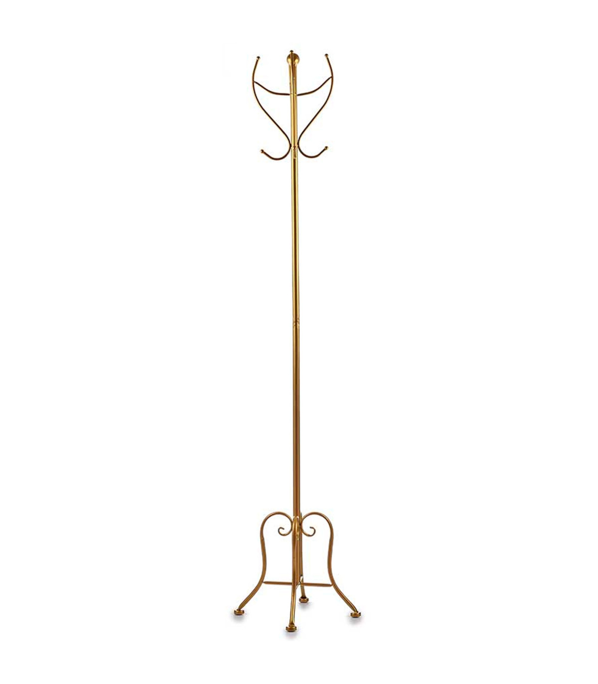 Wadiga Portemanteau Sur Pied En Métal Doré 30x30x180cm