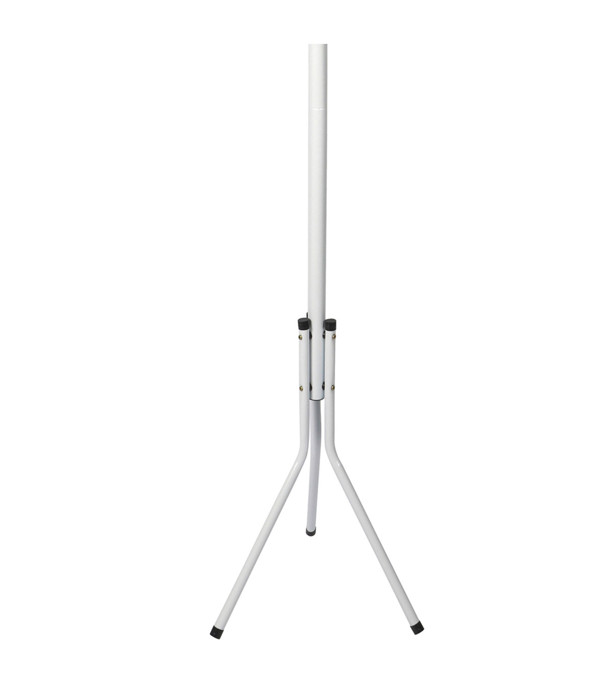 Wadiga Portemanteau Sur Pied Métal Blanc 8 Accroches 48x48x170cm
