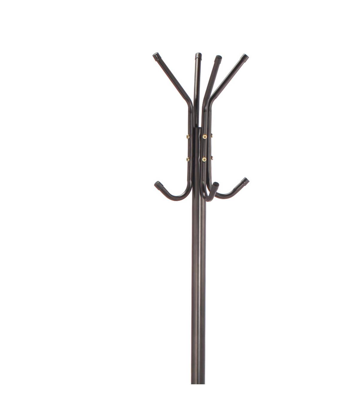 Wadiga Portemanteau Sur Pied Métal Noir 8 Accroches 48x48x170cm