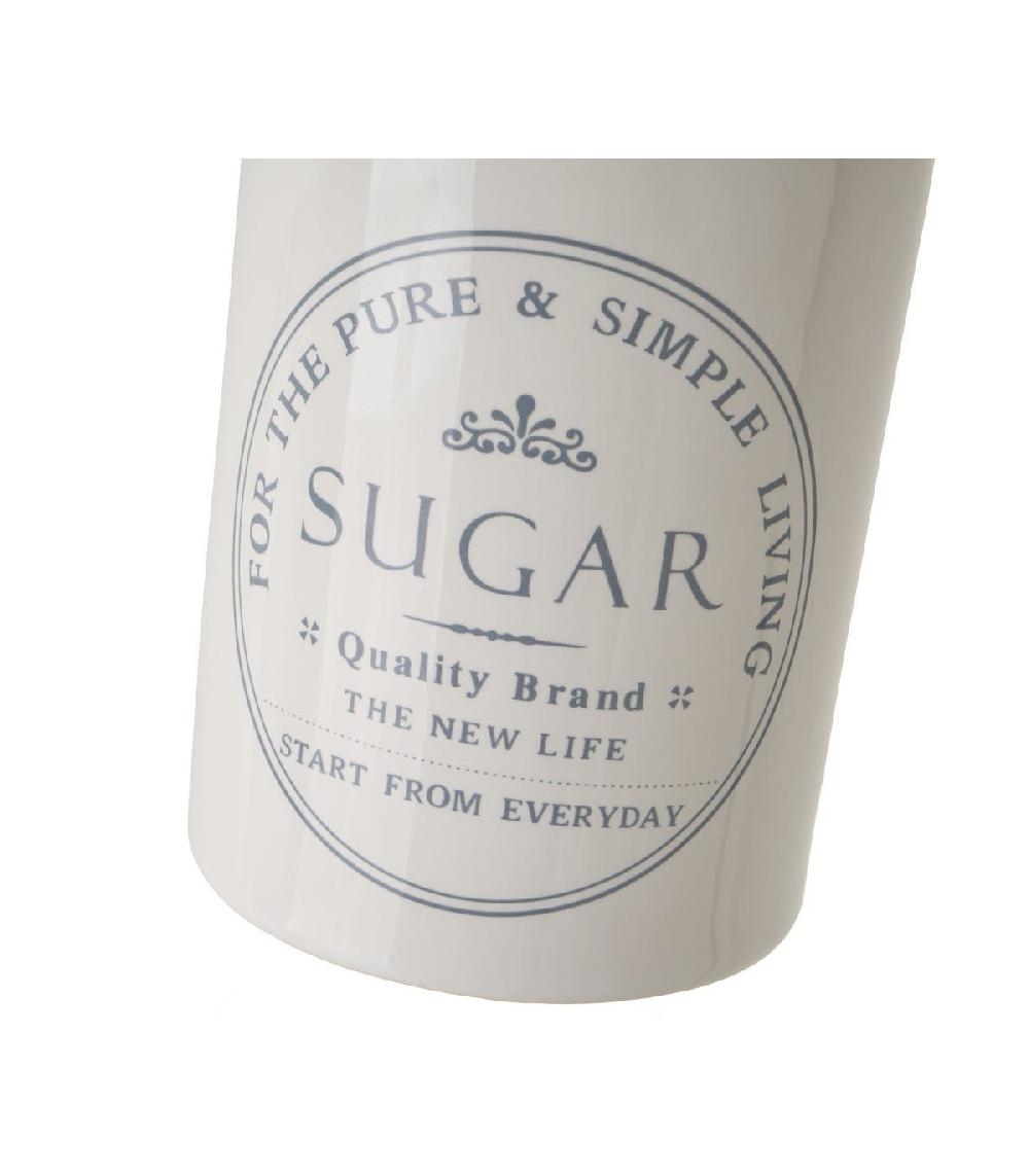 Wadiga Pot à Sucre En Céramique Blanche Pure Living