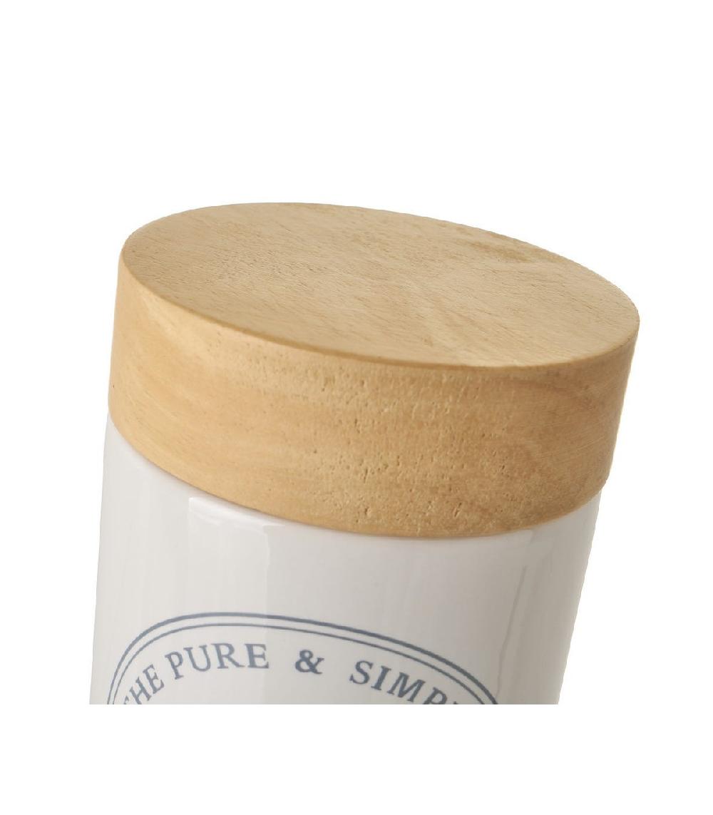 Wadiga Pot à Sucre En Céramique Blanche Pure Living