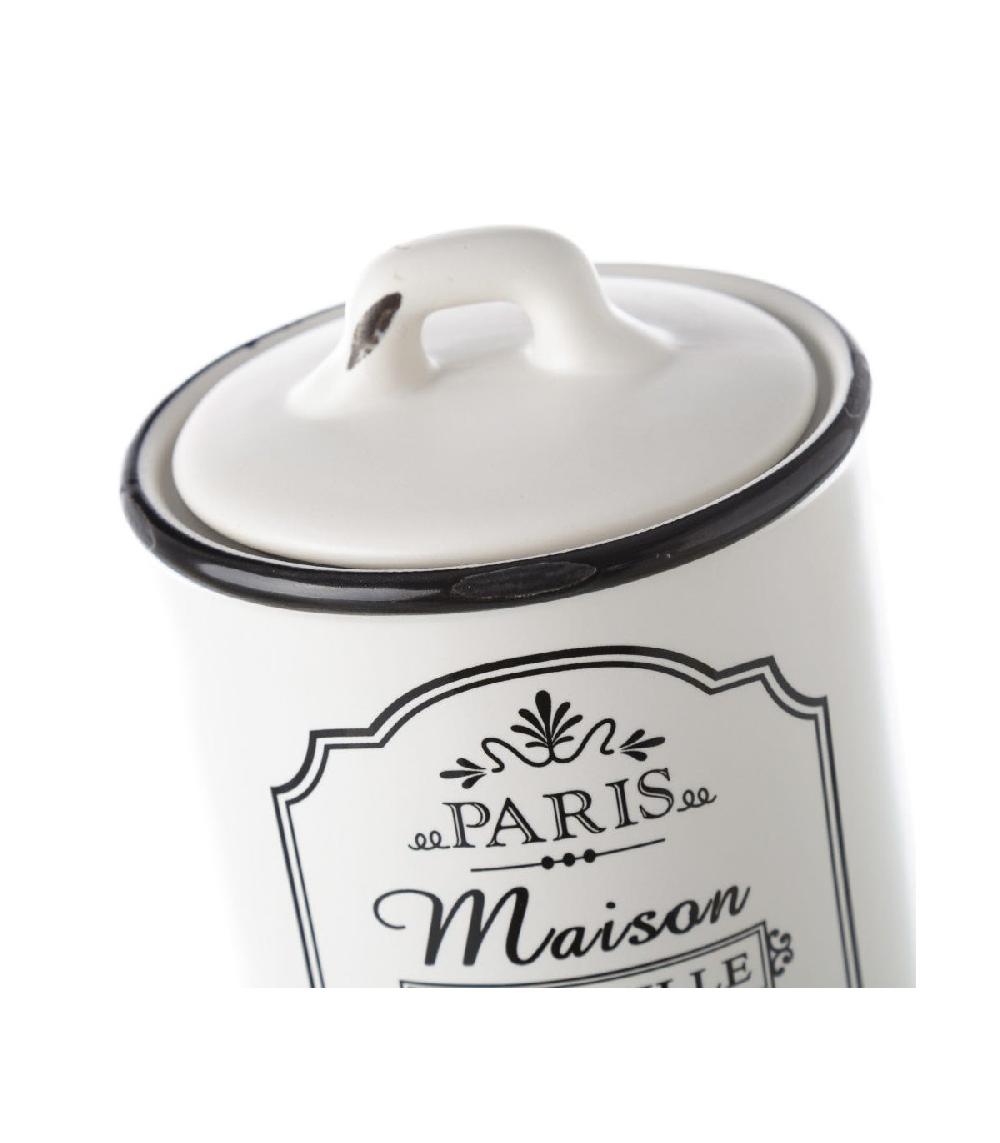 Wadiga Pot De Conservation En Céramique Blanche Paris - Sucre