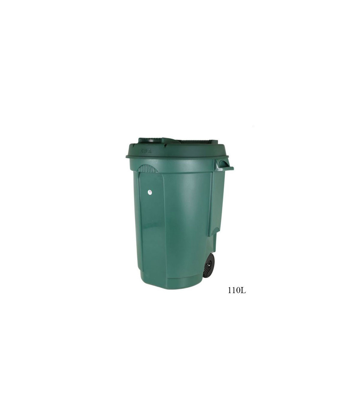 Wadiga Poubelle Conteneur Extérieur Poubelle Verte Sur Roues - 110L