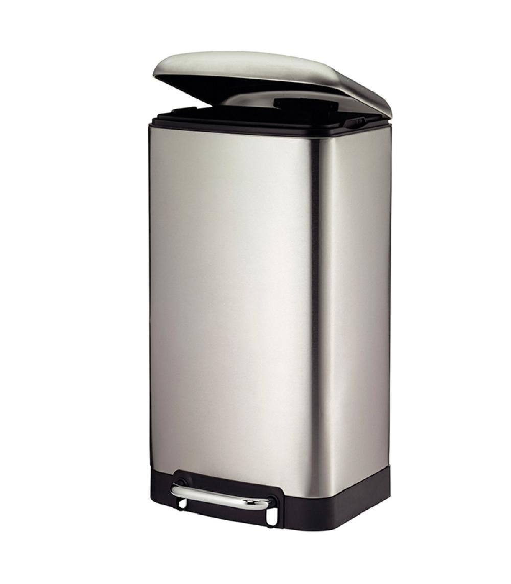 Wadiga Poubelle De Cuisine En Inox 30L Silent Close