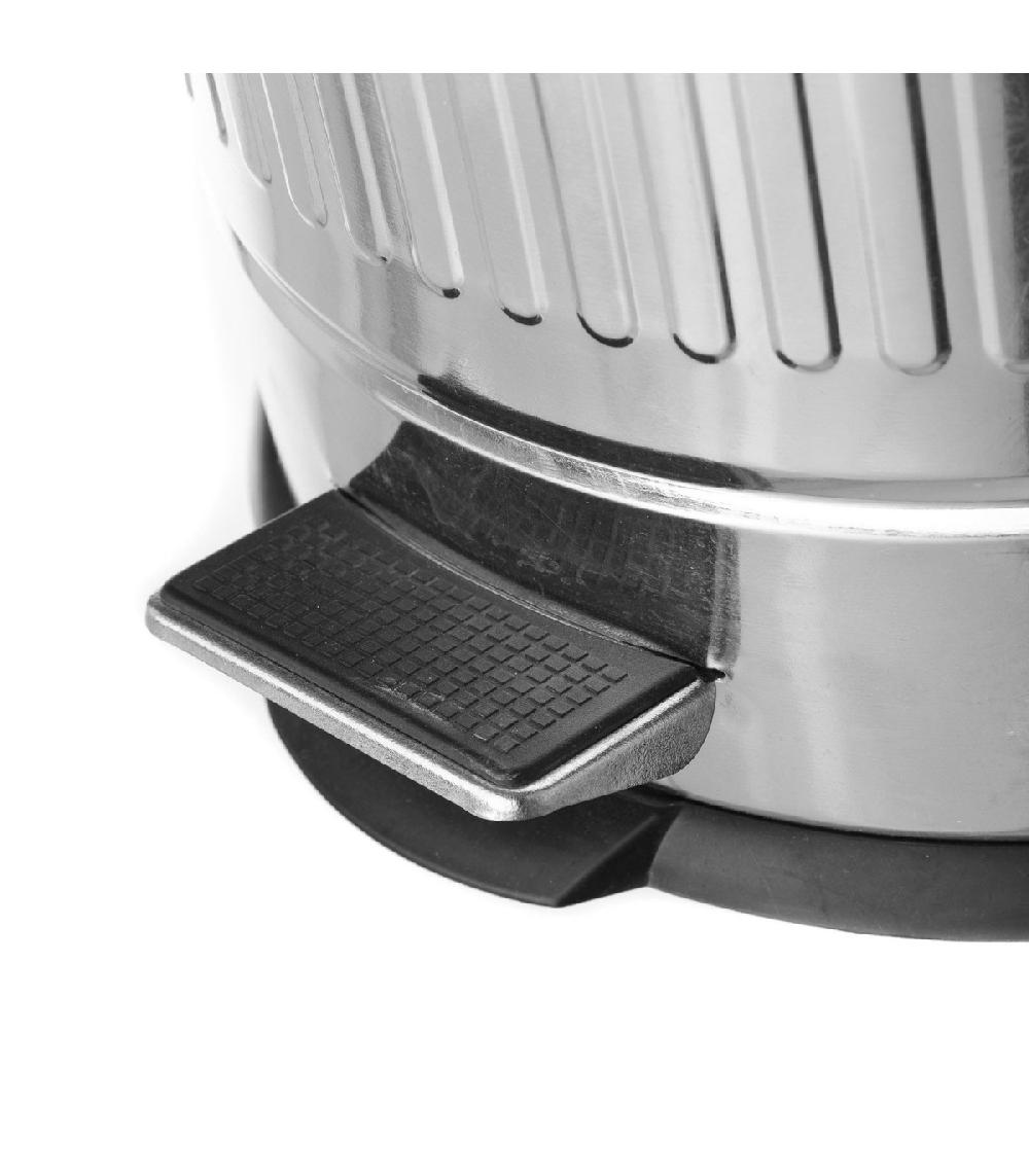 Wadiga Poubelle De Cuisine Rétro En Métal Argenté - 20L