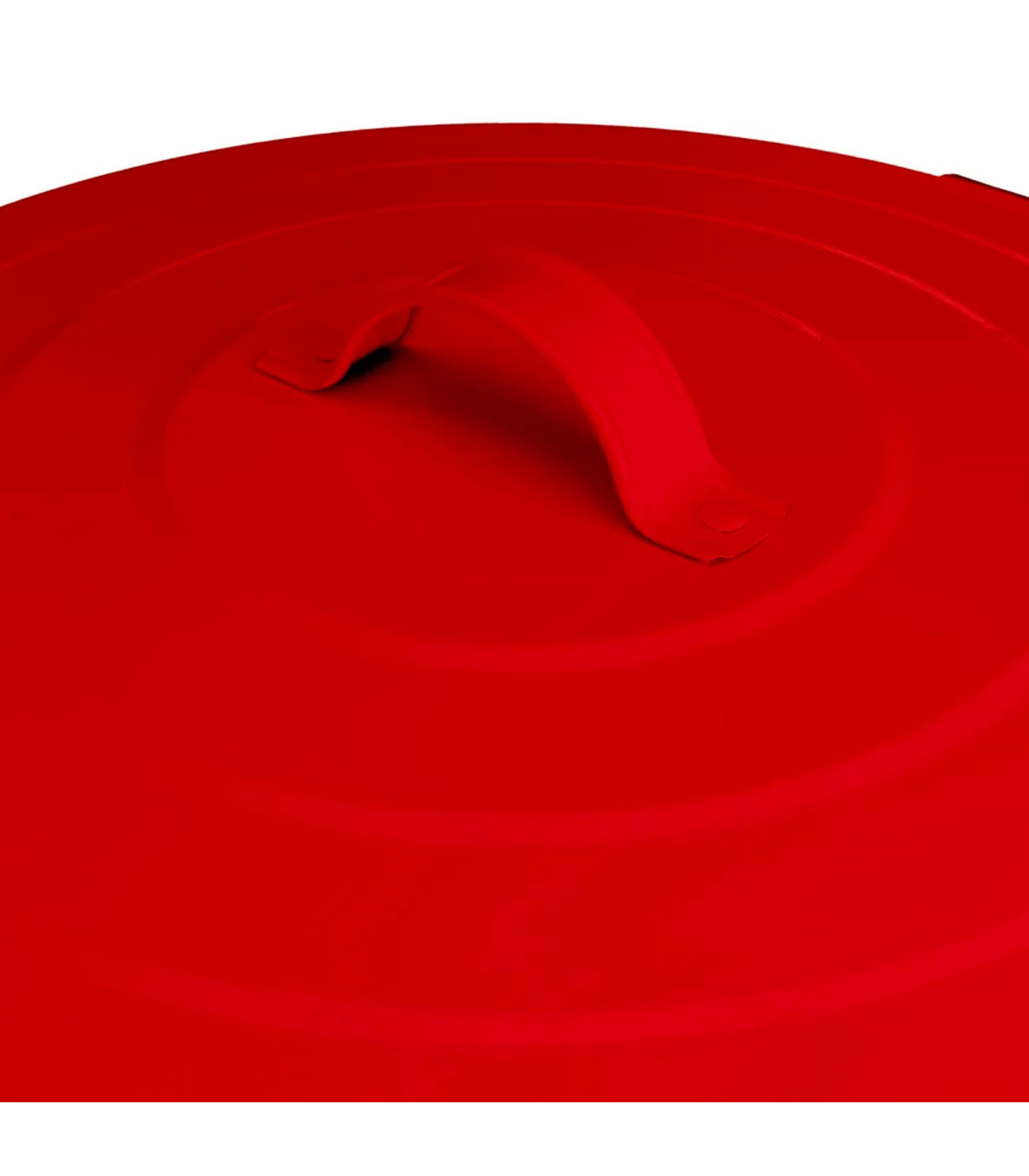 Wadiga Poubelle De Cuisine Rétro En Métal Rouge 20L