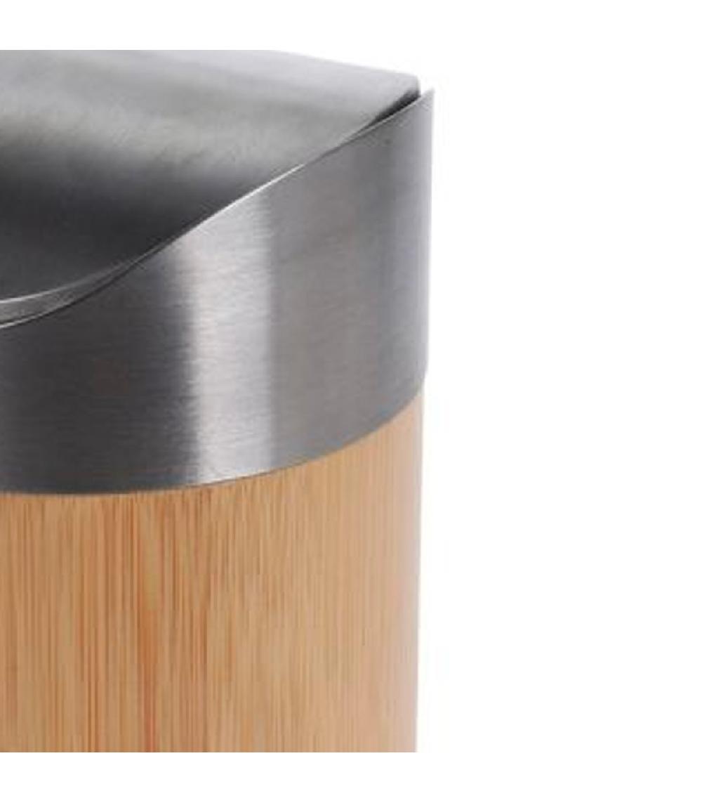 Wadiga Poubelle De Table En Bambou Et Acier Inoxydable