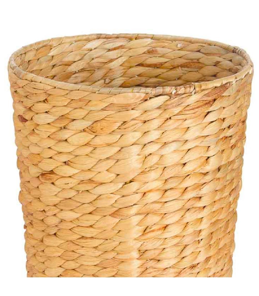 Wadiga Poubelle Ronde En Jacinthe D'eau Tressée 11L