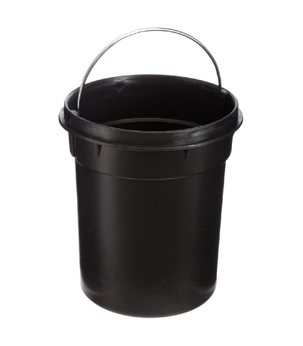 Wadiga Poubelle Salle De Bain Métal Blanc Couvercle Bambou - 3L
